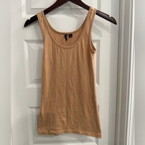 Cynthia Rowley Nude Tan Sleeveless Women's stretchy Tank Top